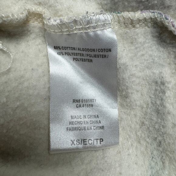 Public‎ Library Cropped Hoodie XS The Hamptons Long Island Striped Purple White - Picture 6 of 10